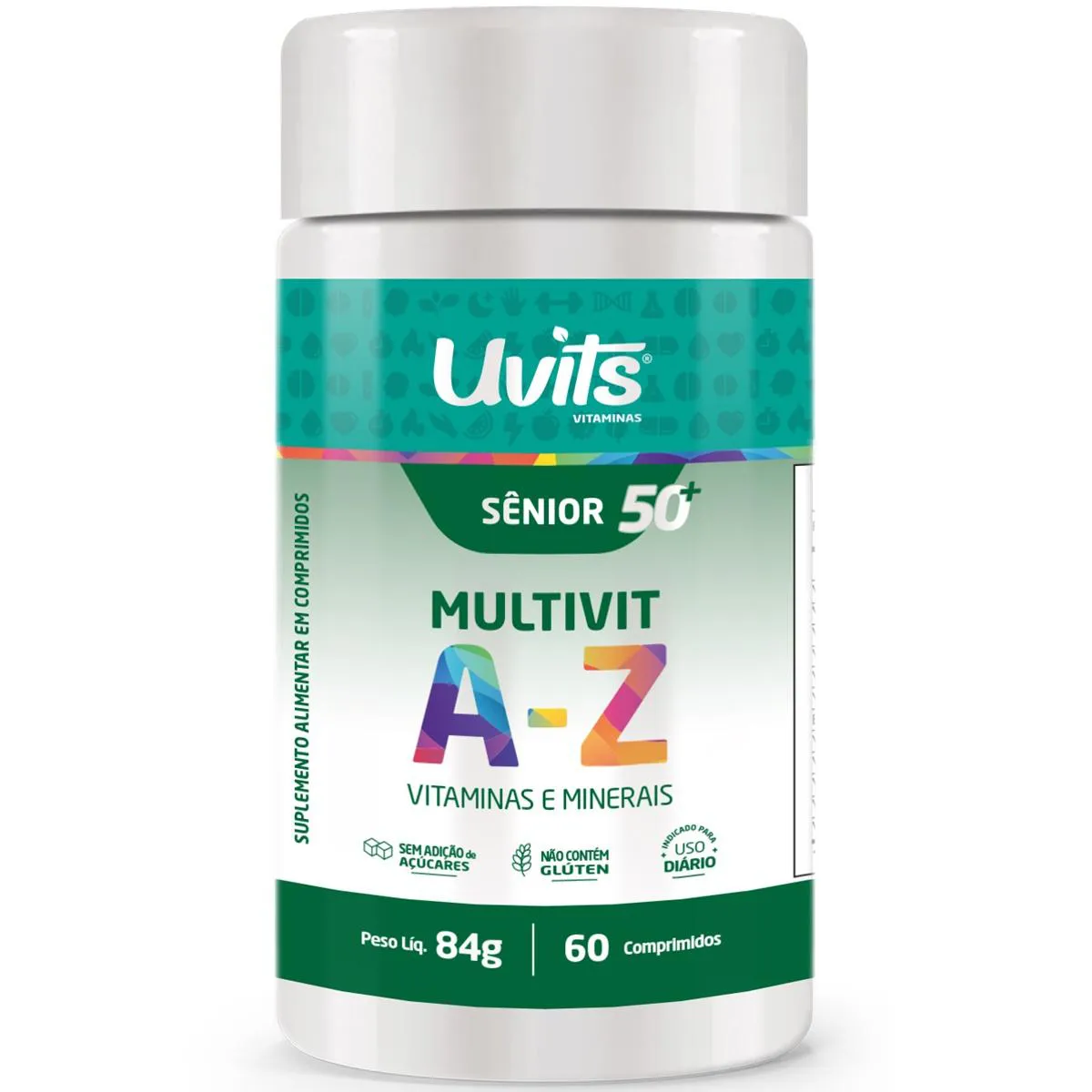 Multivitaminico A-Z Senior 60 Comprimidos - Uvits
