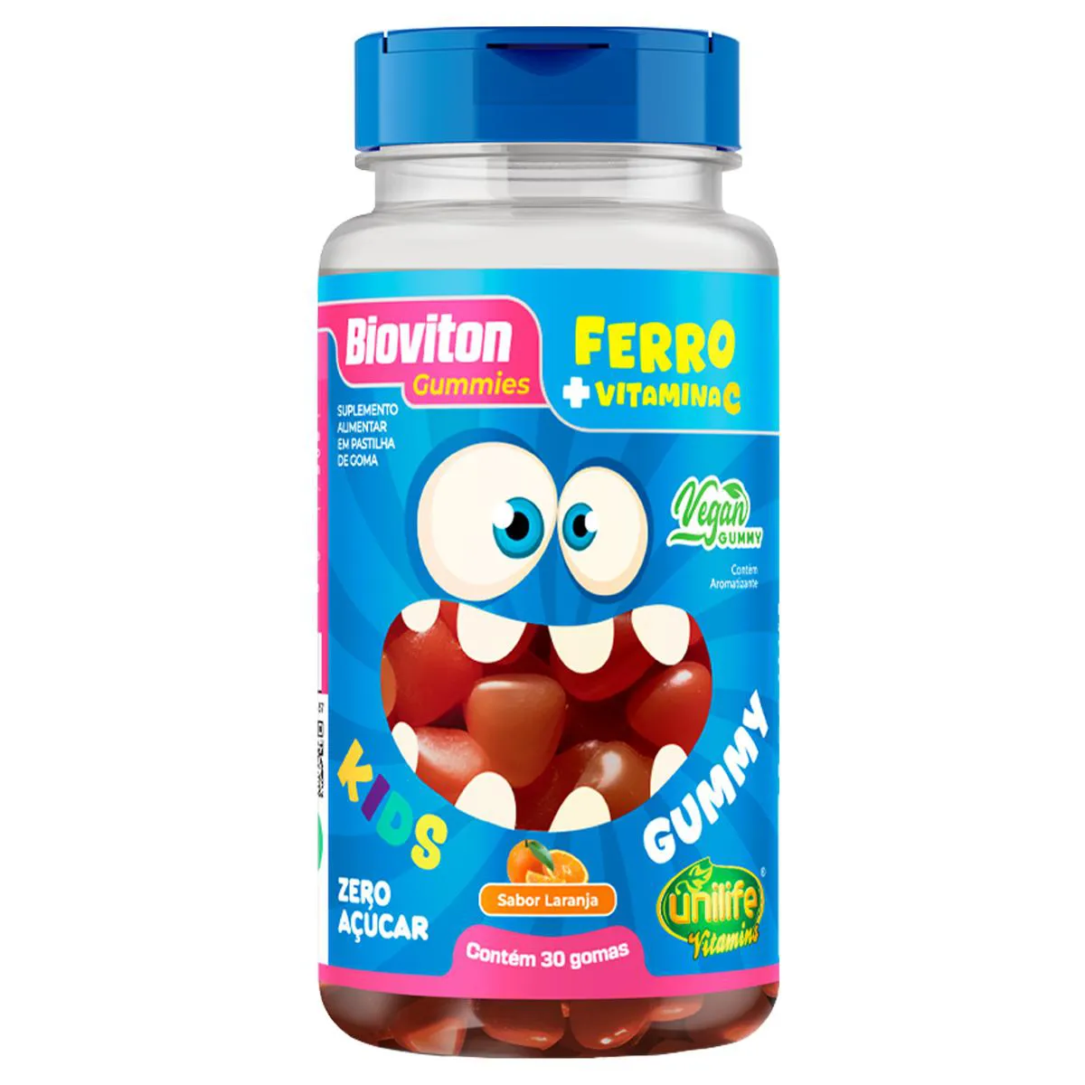 Gummy Kids Ferro + C Unilife 30 gomas Laranja