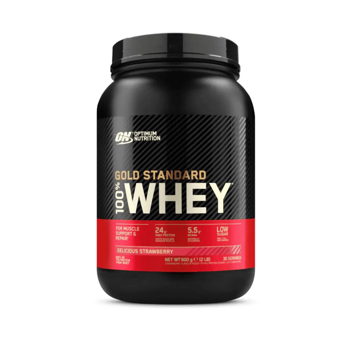Whey Protein 100% Gold Standard 907g Optimum Nutrition Delicious Strawberry