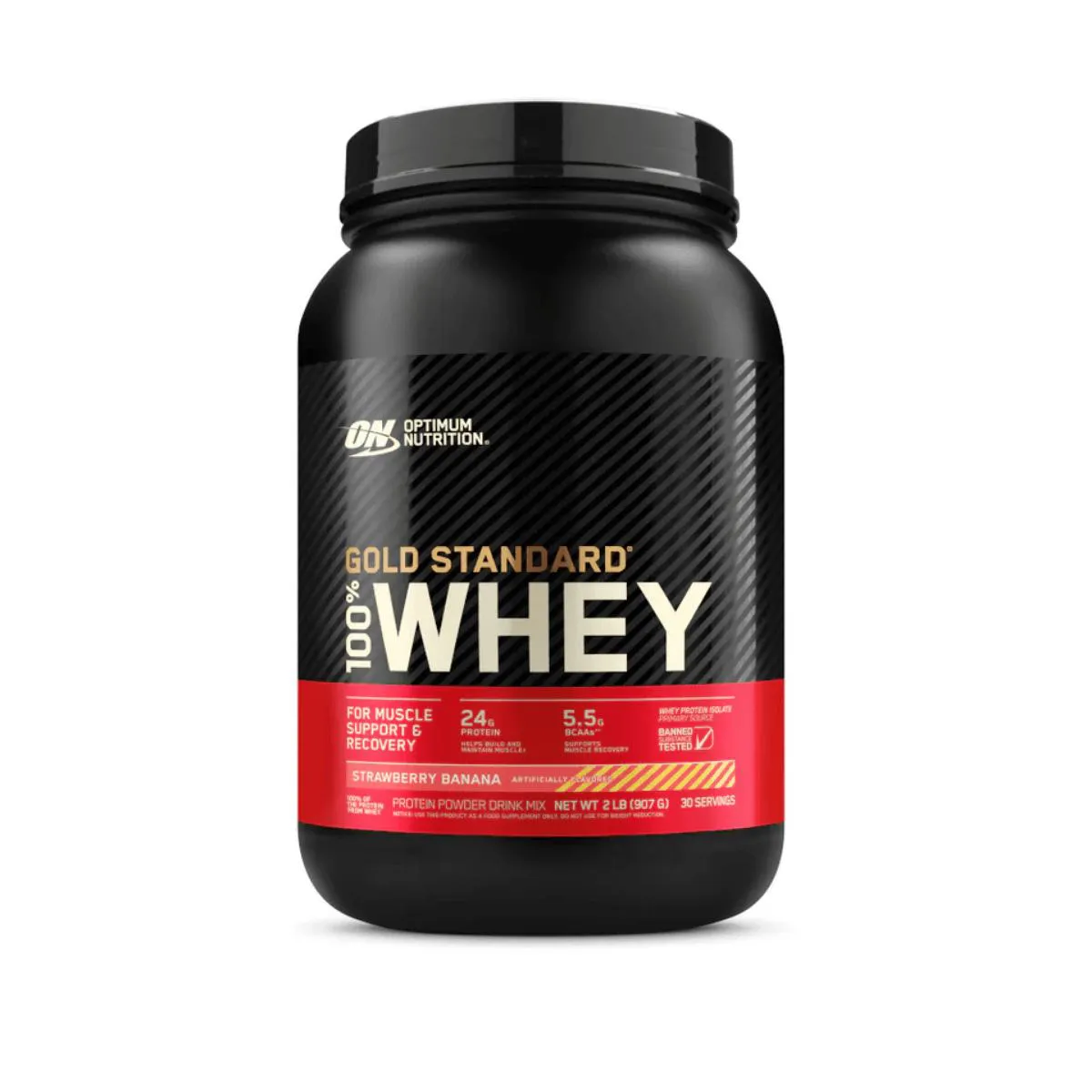 Whey Protein 100% Gold Standard 907g Optimum Nutrition Strawberry Banana
