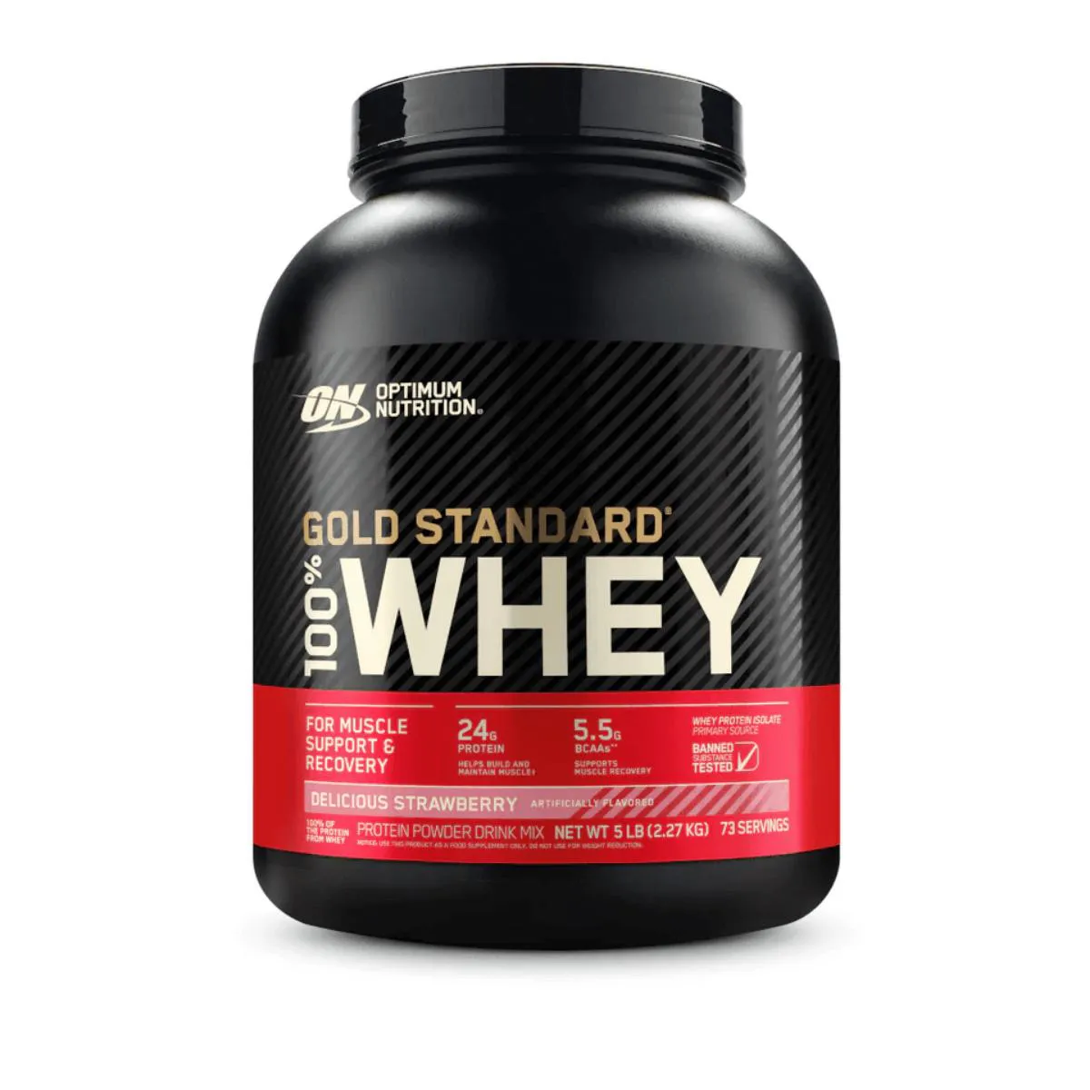 Whey Protein 100% Gold Standard 2,27kg Optimum Nutrition Delicious Strawberry