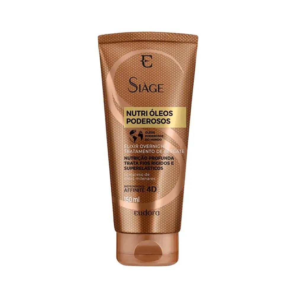 Eudora Siàge  Elixir Capilar Tratamento Overnight Nutri Óleos Poderosos 150ml