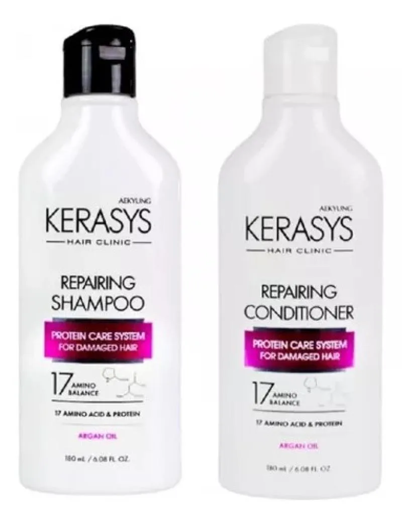 Kit Duo Kerasys Repairing Argan Oil (Sh 180ml + Cond 180ml)