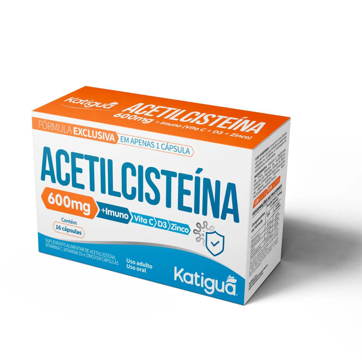 Acetilcisteina 600CDZ 16CAPS Natural