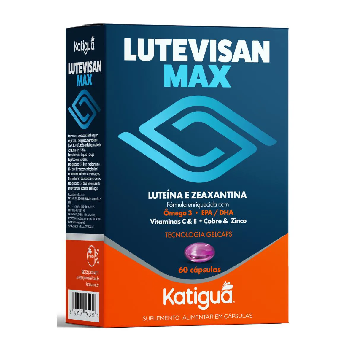Lutevisan MAX 60 GELCAPS Natural