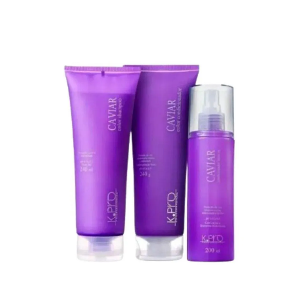 K.PRO Caviar Color Shampoo Condicionador e Leave-in
