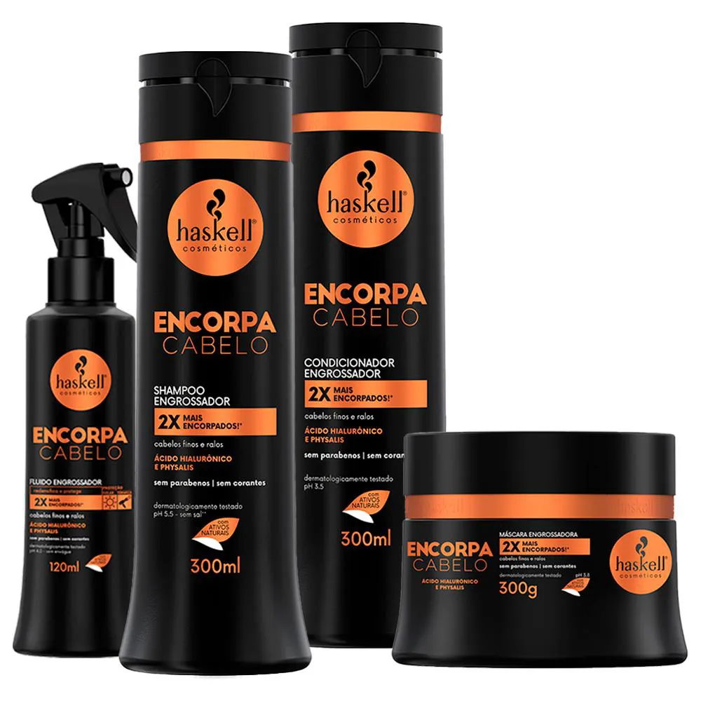 Kit Completo Haskell Encorpa Cabelo 300ml