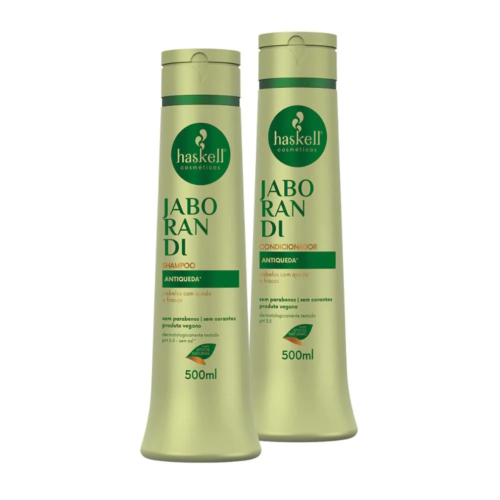 Kit Jaborandi Shampoo Condicionador 500ml Haskell