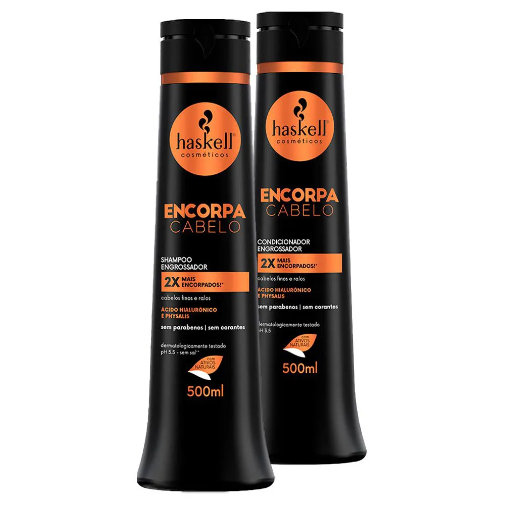 Kit Encorpa Fios Haskell Shampoo+ Condicionador 500ml