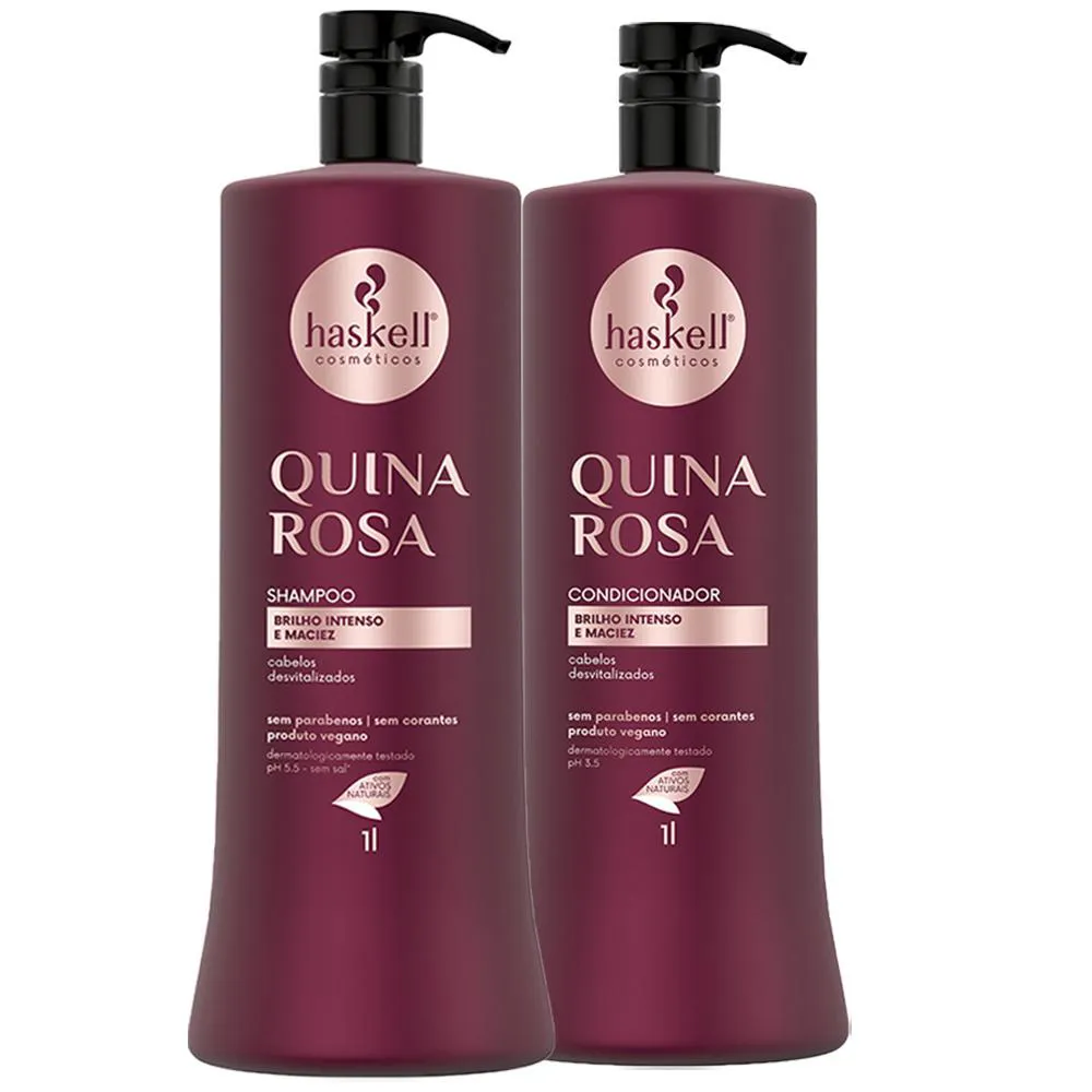 Kit Haskell Quina Rosa Profissional (2 Produtos)