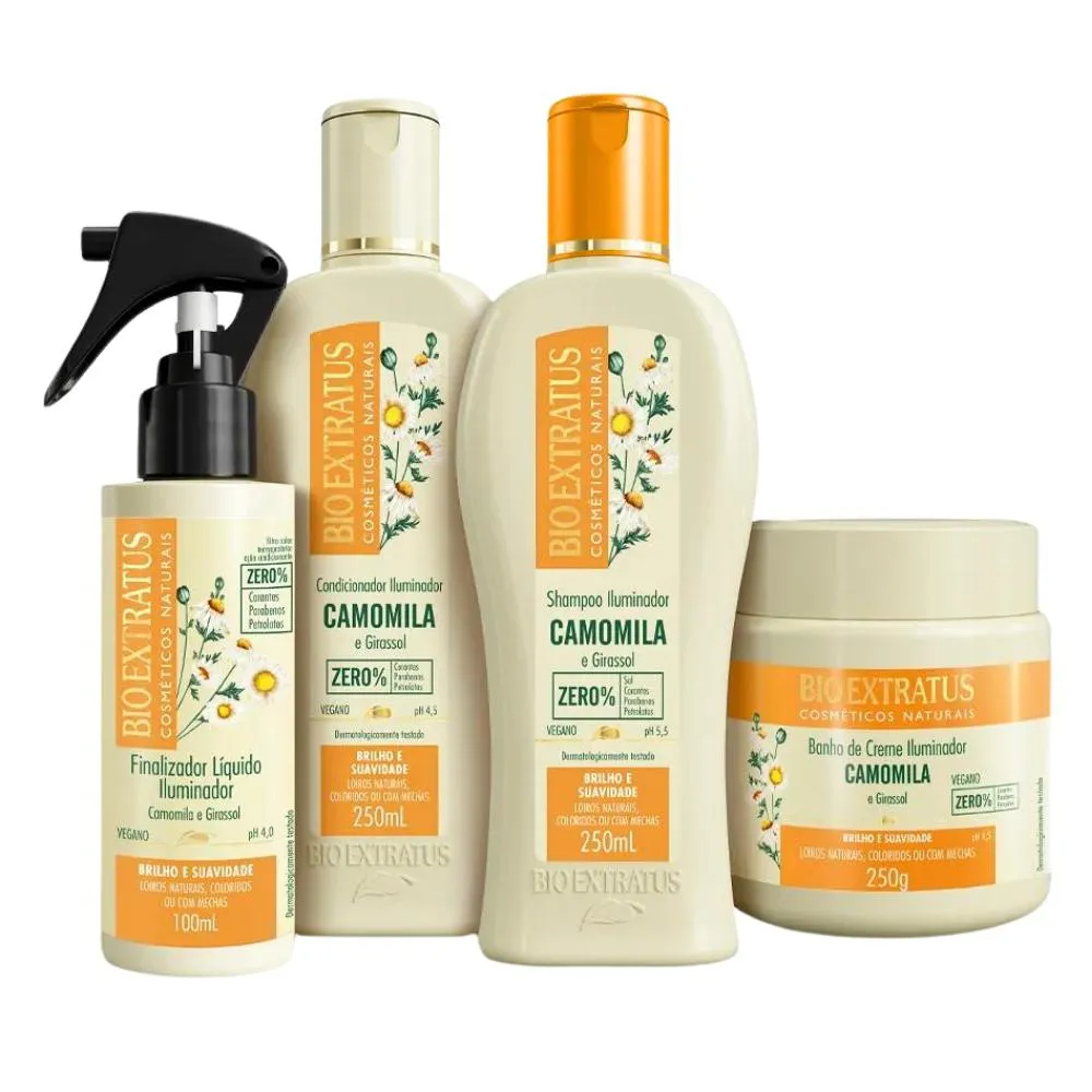 Kit Bio Extratus Camomila Linha Completa (250mL/g)