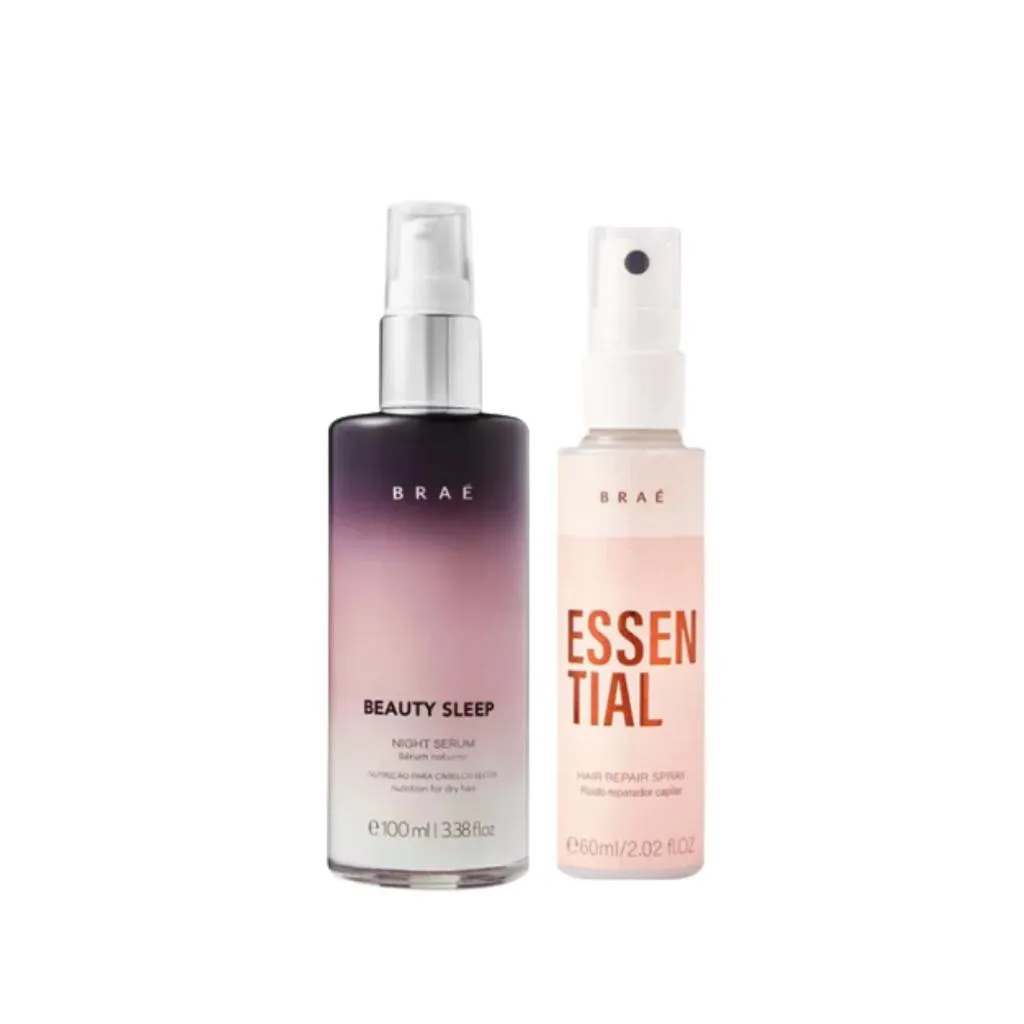 Braé Essential Fluido Reparador 60ml E Beauty Sleep - Sérum Capilar Noturno