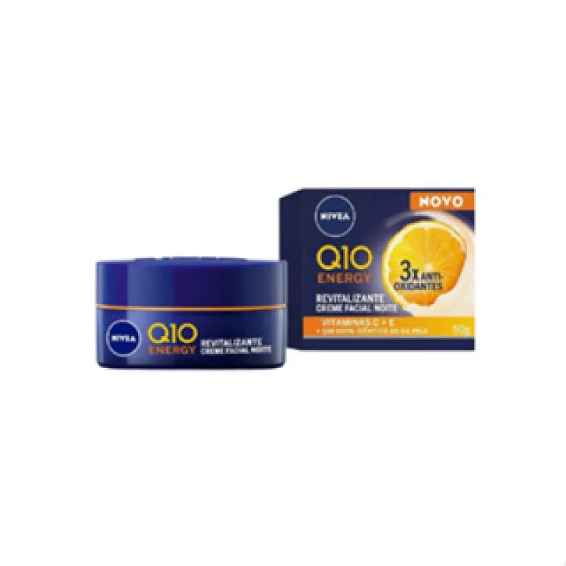 Nivea Creme Facial Antissinais Noite Q10 Energy 50g