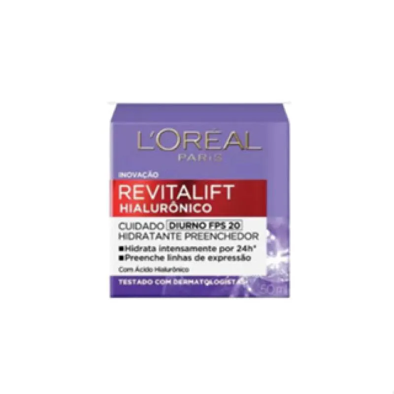 Creme Facial Loreal Revitalift Hialurônico Diurno 49g