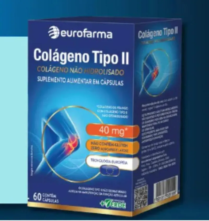 COLÁGENO TIPO 2 EUROFARMA C/60 CÁPSULAS