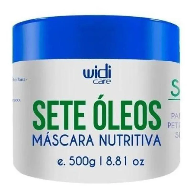 Sete Óleos Máscara Nutritiva E Umectante 500g Widi Care
