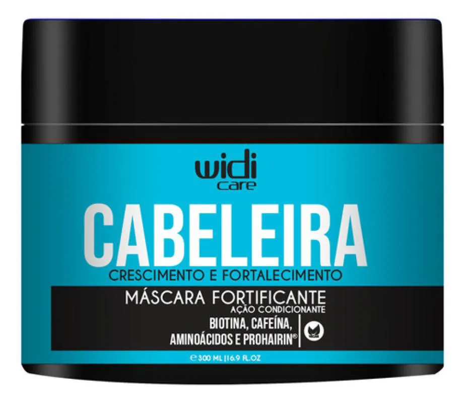 Máscara fortificante cabeleira crescimento E fortalecimento 300G - widi care