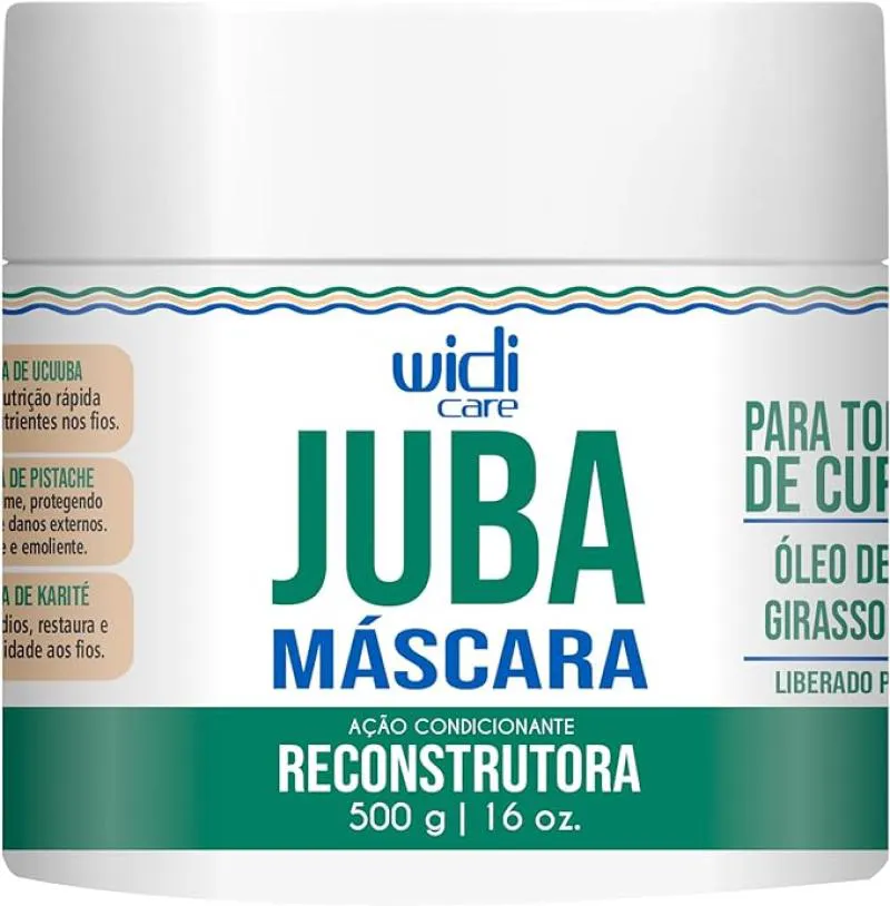 Juba Máscara Ação Condicionante Reconstrutora - Widi Care 500g