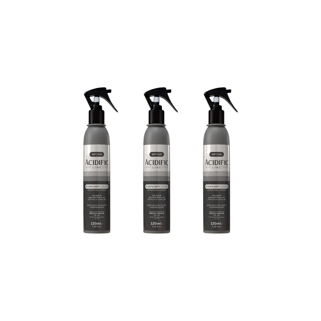 Spray Soft Hair 120ml Acidificante-Kit C/3un