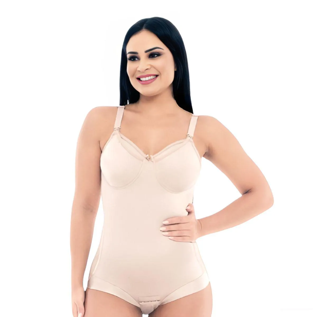 Body Modelador Para Amamentação Pós Parto Sem Abertura M