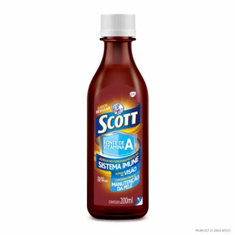 Emulsão Scott Óleo De Fígado De Bacalhau Sabor Regular 400ml