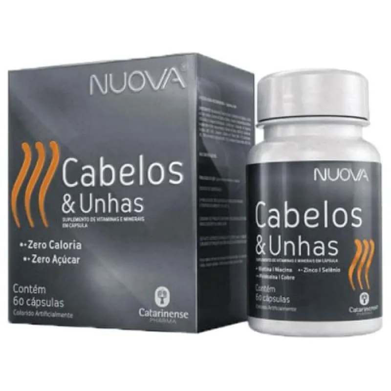 NUOVA CABELOS E UNHAS 60 CÁPSULAS