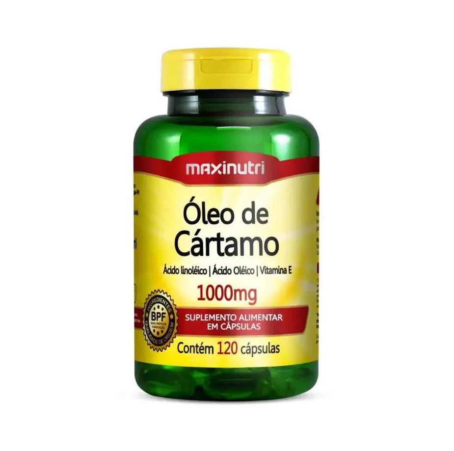 Óleo de Cártamo 1000mg Maxinutri 120 cápsulas