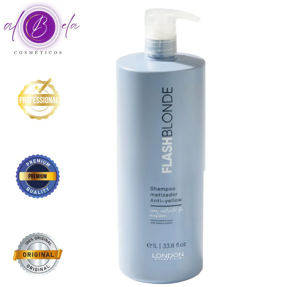 Shampoo Matizador 1l Fhash Blonde | London Cosméticos