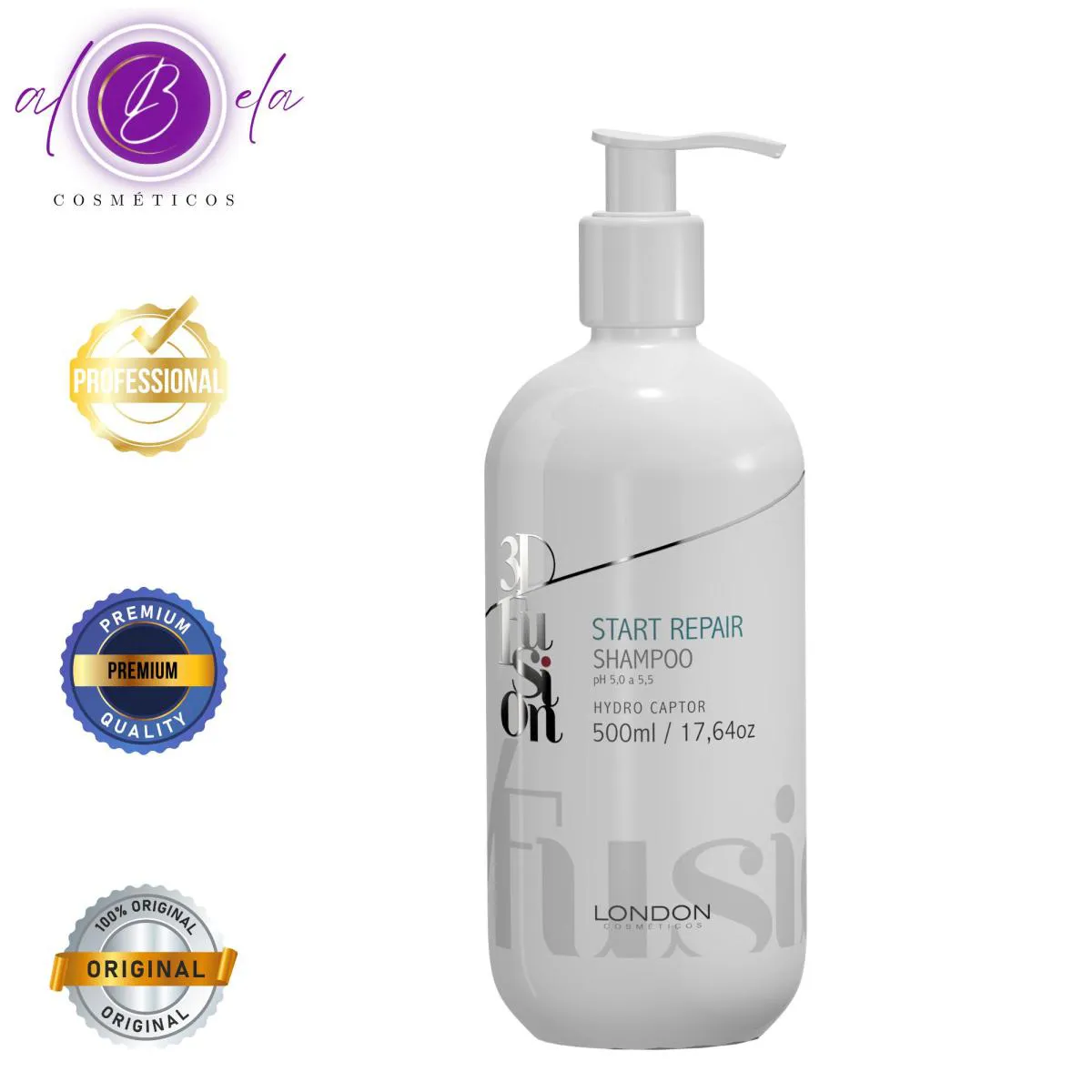 Shampoo Start Repair 500ml 3D Fusion | London Cosméticos