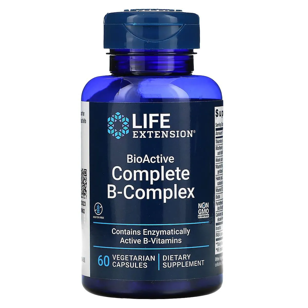 Complexo B BioActive 60 Capsulas Vegetariana - Life Extension