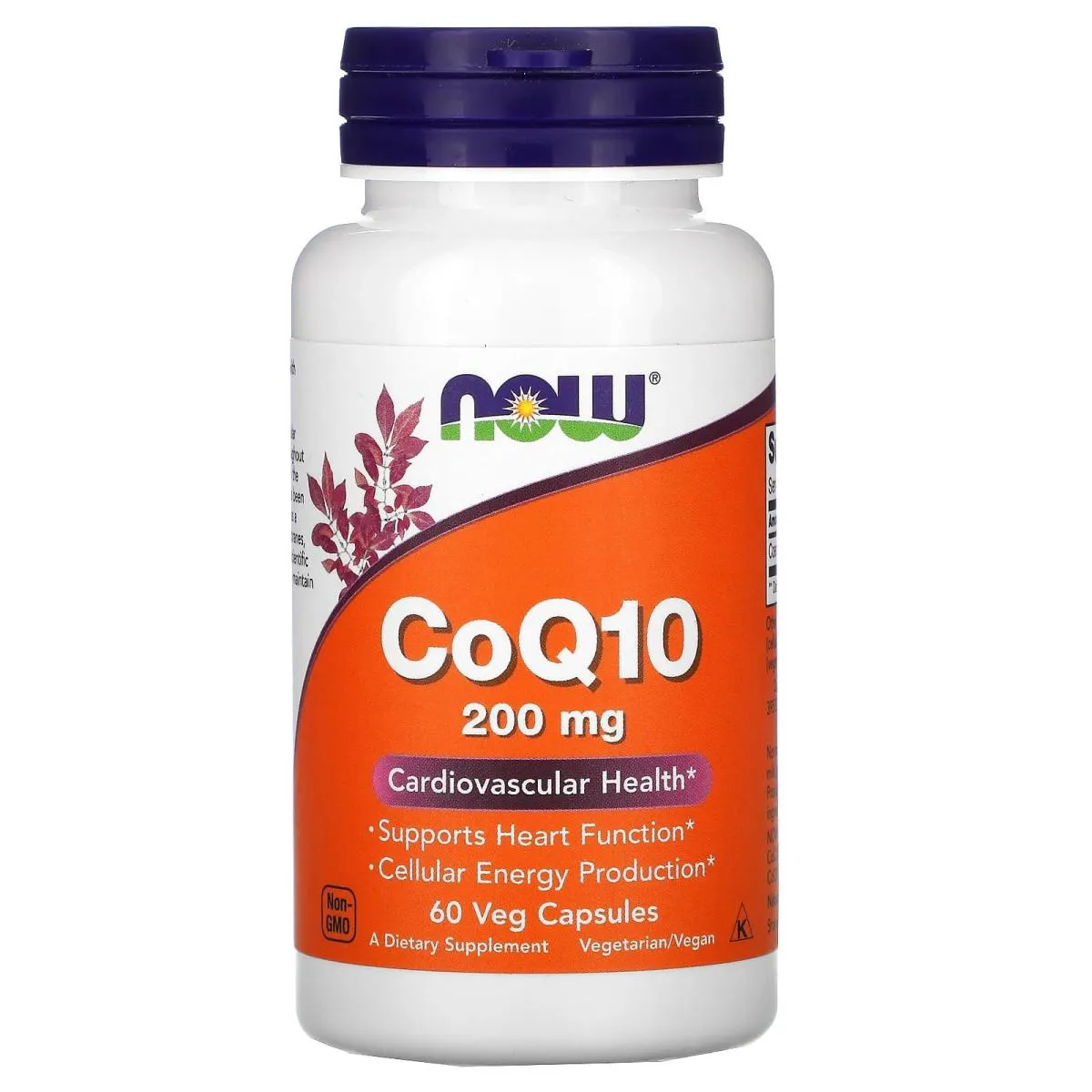 Coenzima Q10 200mg 60 Capsulas - Now Foods