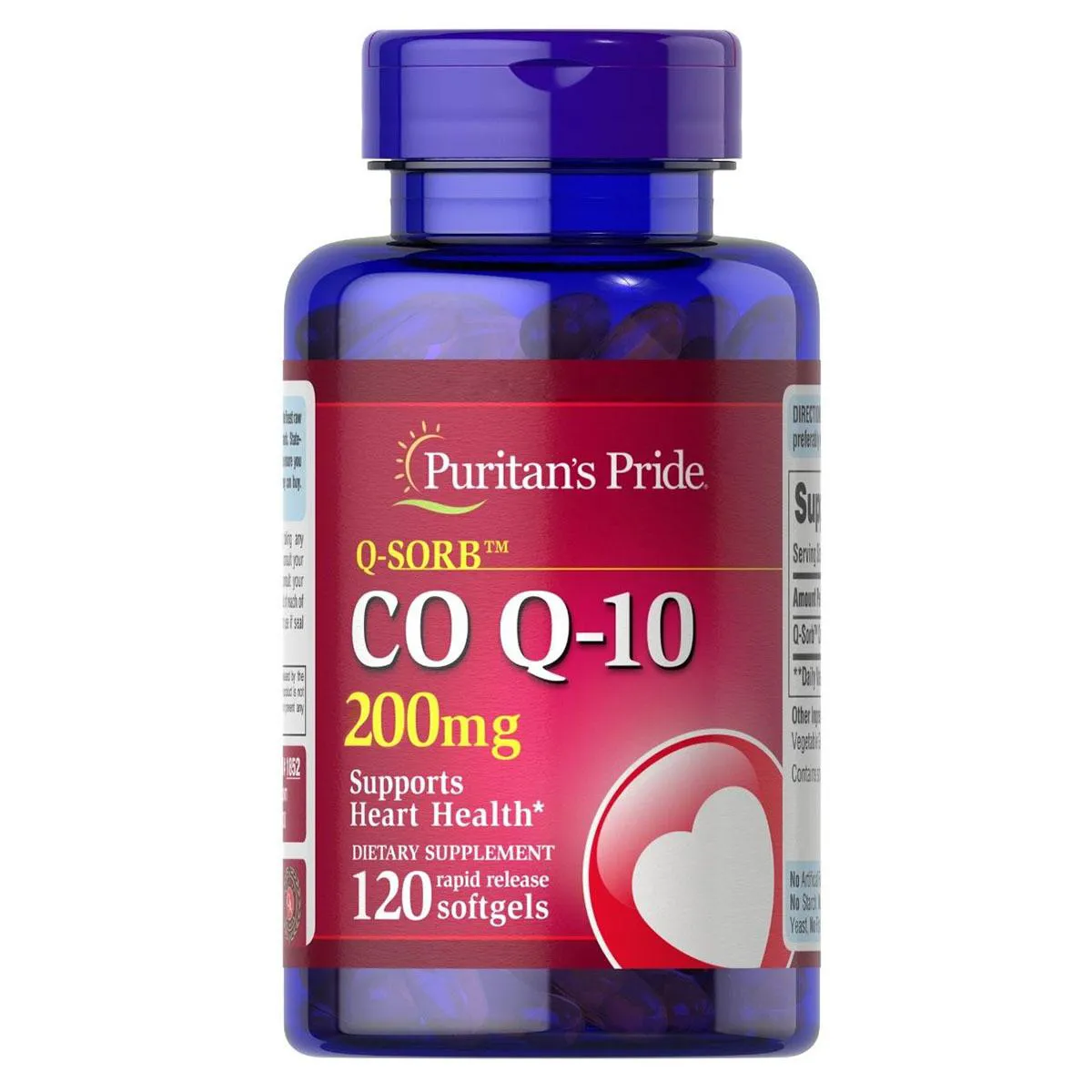 Coenzima Q10 200mg 120 Capsulas - Puritans Pride