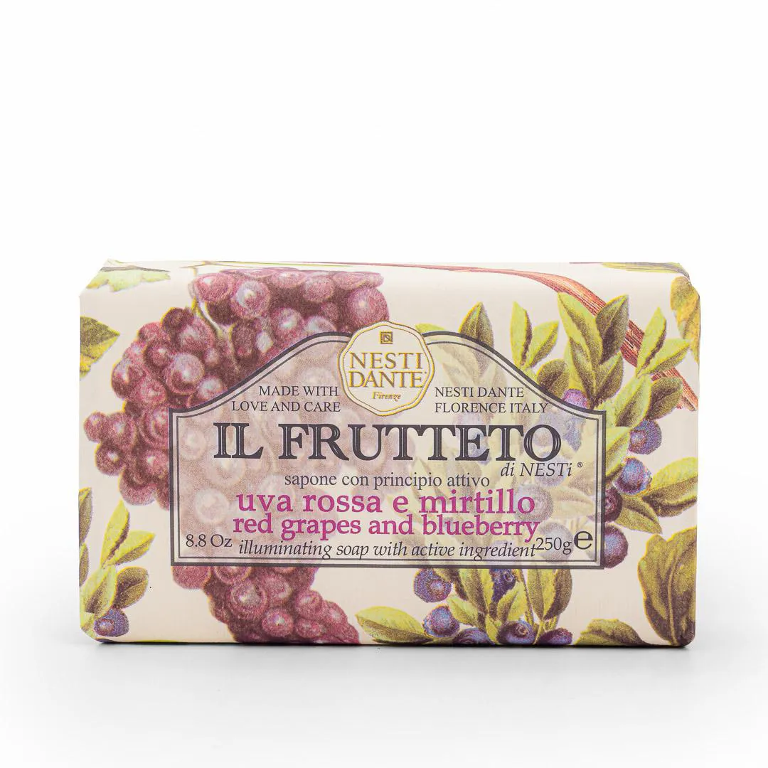 Sabonete Em Barra Il Frutteto Uvas Vermelhas e Mirtilo 250gr Nesti Dante