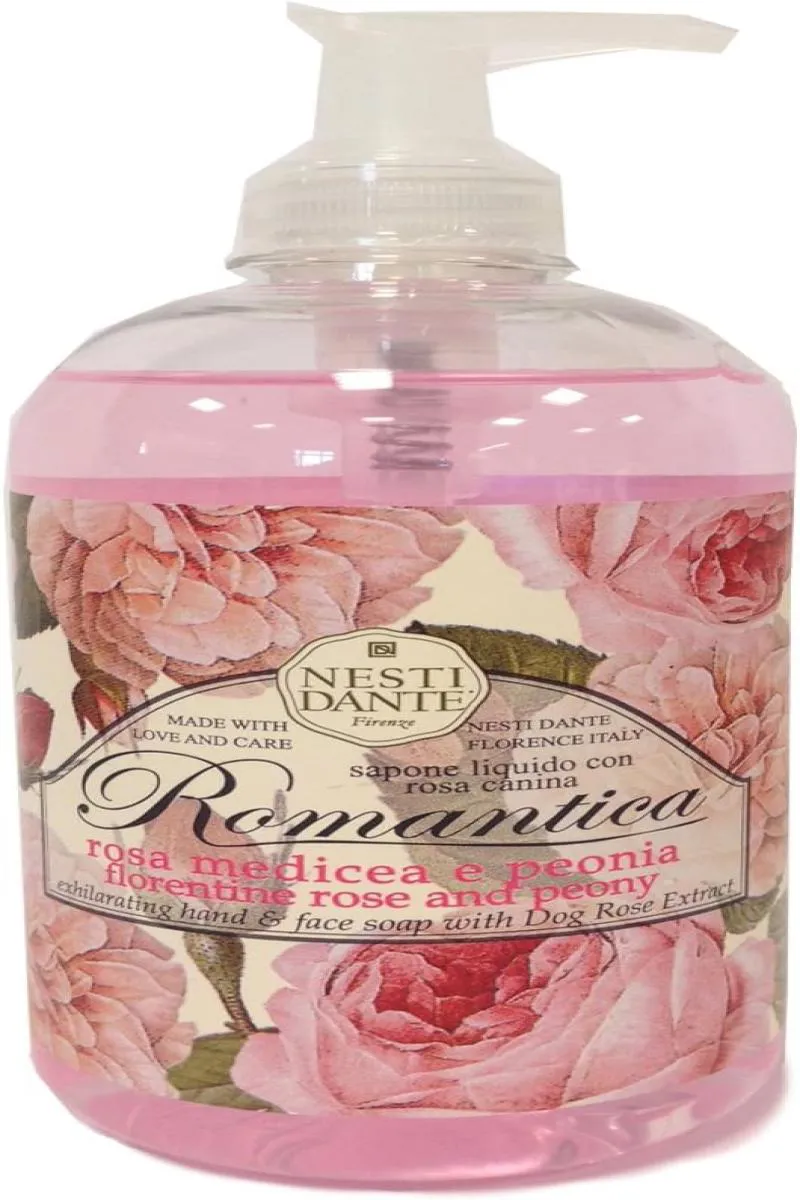 Sabonete Líquido Nesti Dante Romântica Rosa Midicea Peônia