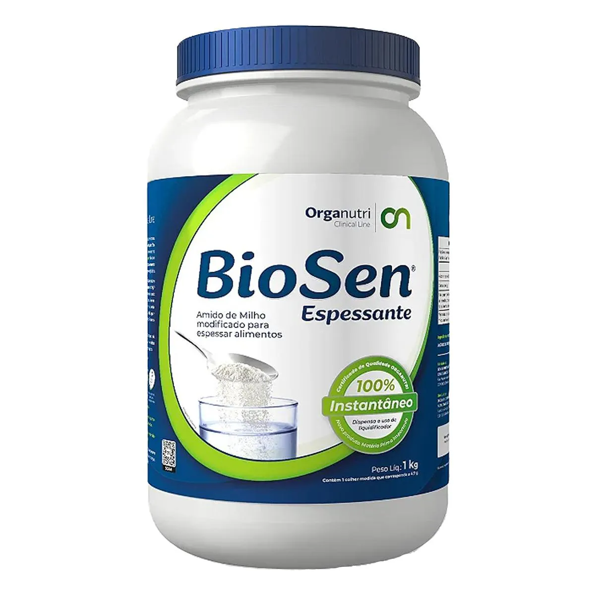 Espessante Alimentar Biosen Para Alimentos Líquidos 1kg Sem Sabor