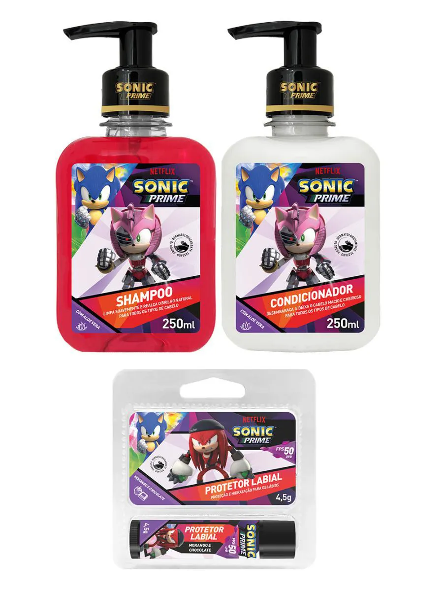 Kit Shampoo e Condicionador Rusty Rose + Protetor Labial Stick FPS 50 Knucks