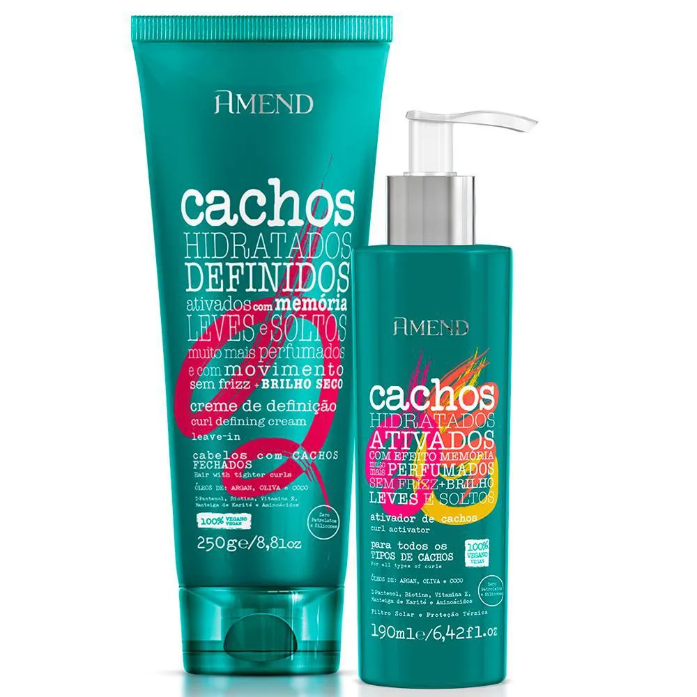 Amend - Cachos Ativador de Cachos + Leave-in Cachos 250g