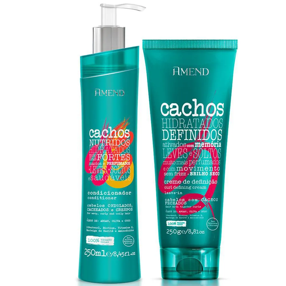 Amend - Cachos Condicionador 250ml + Leave-in Cachos 250g
