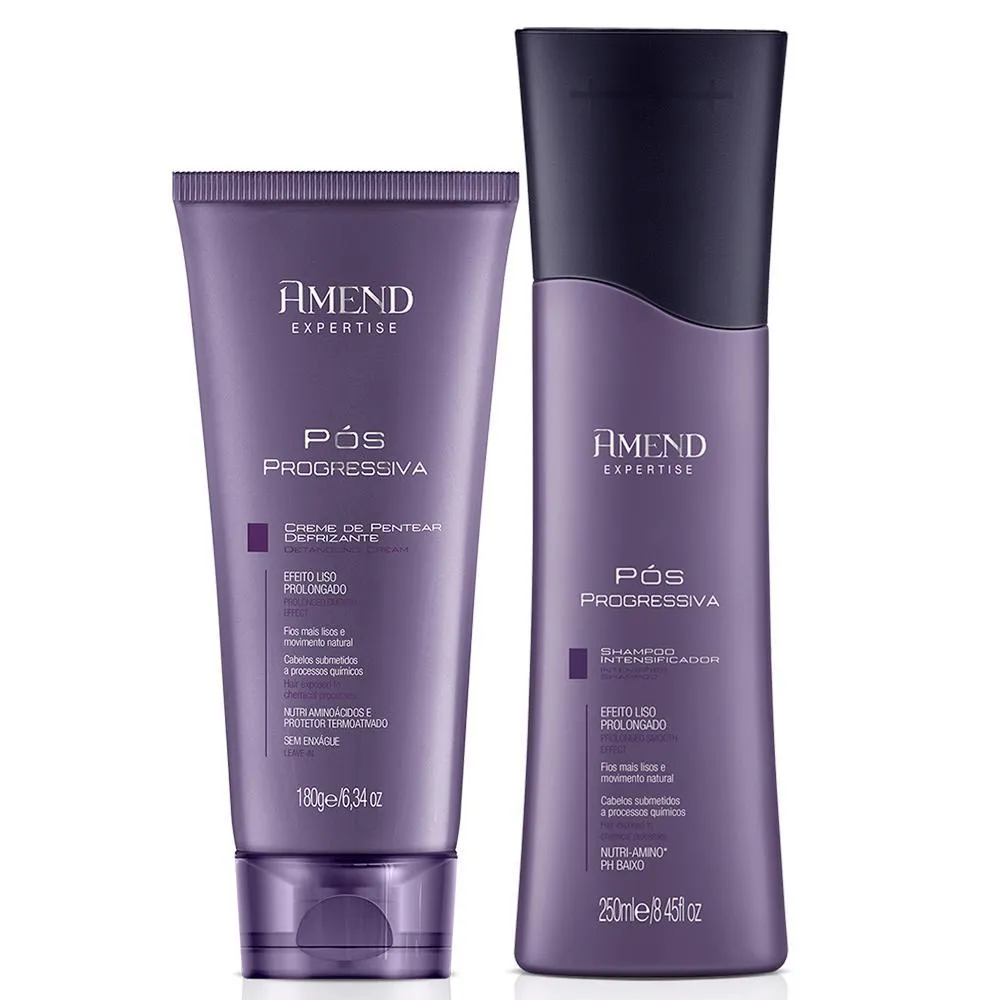 Amend - Pós Progressiva Shampoo + Creme de Pentear 180g