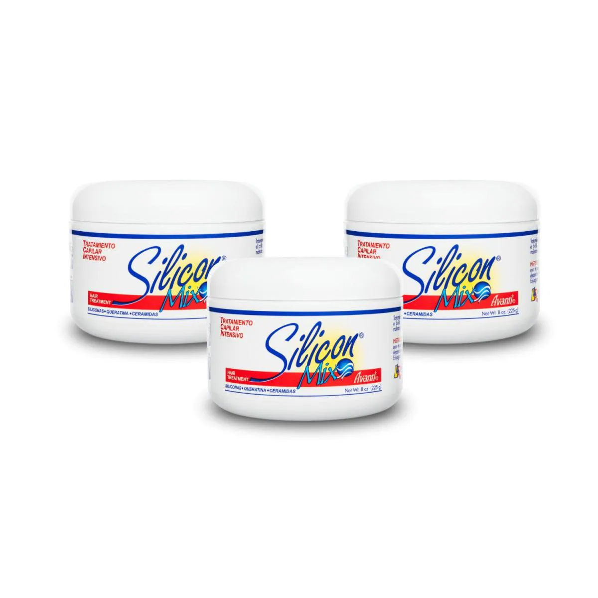 Kit com 3 Máscaras de Tratamento Capilar Intensivo Silicon Mix - 225g