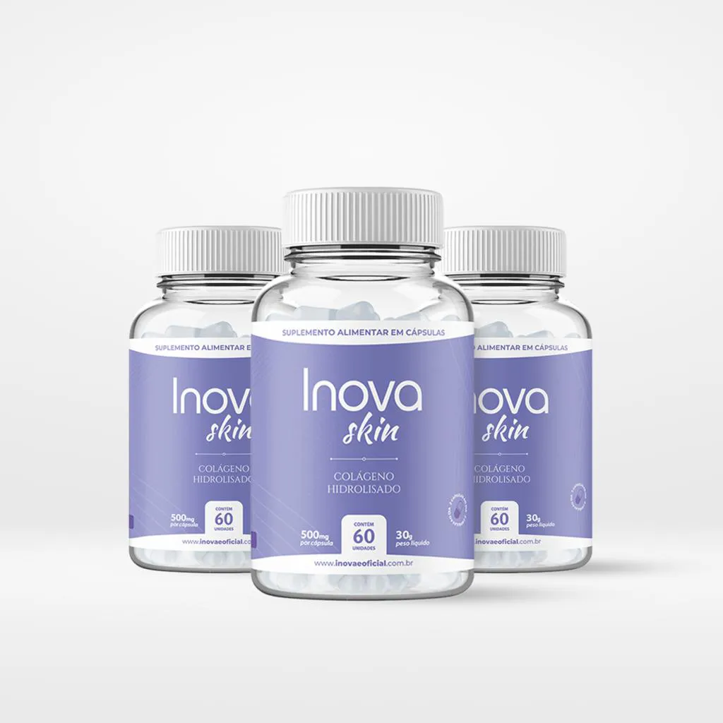 Inova Skin Colágeno Hidrolisado Vitamina para Pele com 180 Cápsulas