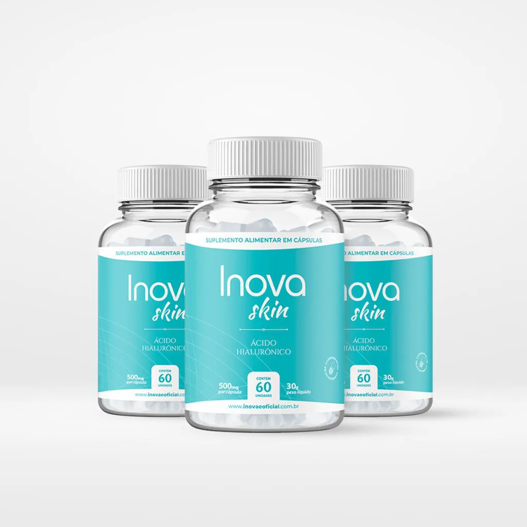 Inova Skin Ácido Hialurônico Vitamina para Pele com 180 Cápsulas