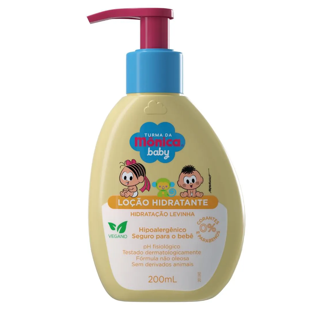 Loção Hidratante Turma Da Mônica Baby Hidratação Levinha 200ml