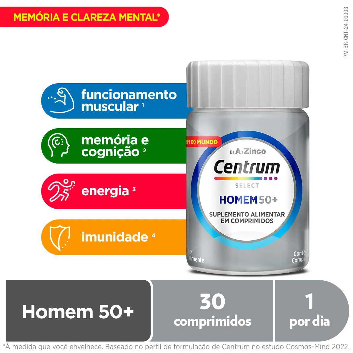 Polivitamínico Centrum Select Homem 30 comprimidos