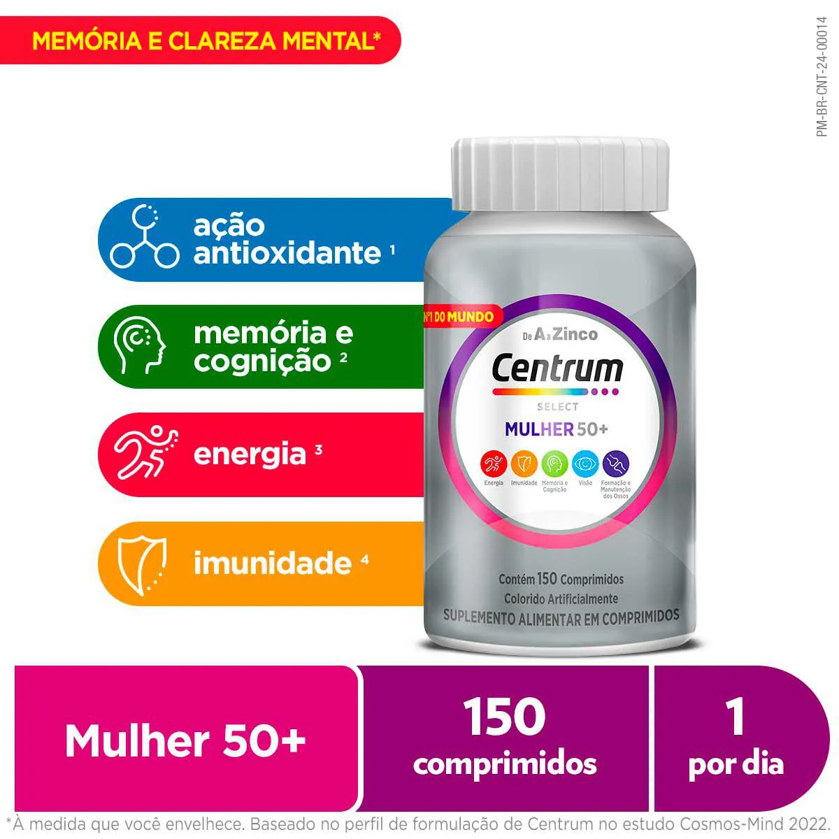 Polivitamínico Centrum Select Mulher 50+ 150 comprimidos