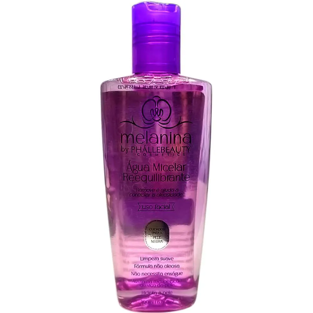 Phállebeauty Melanina - Água Micelar Reequilibrante Pele Negra 200ml