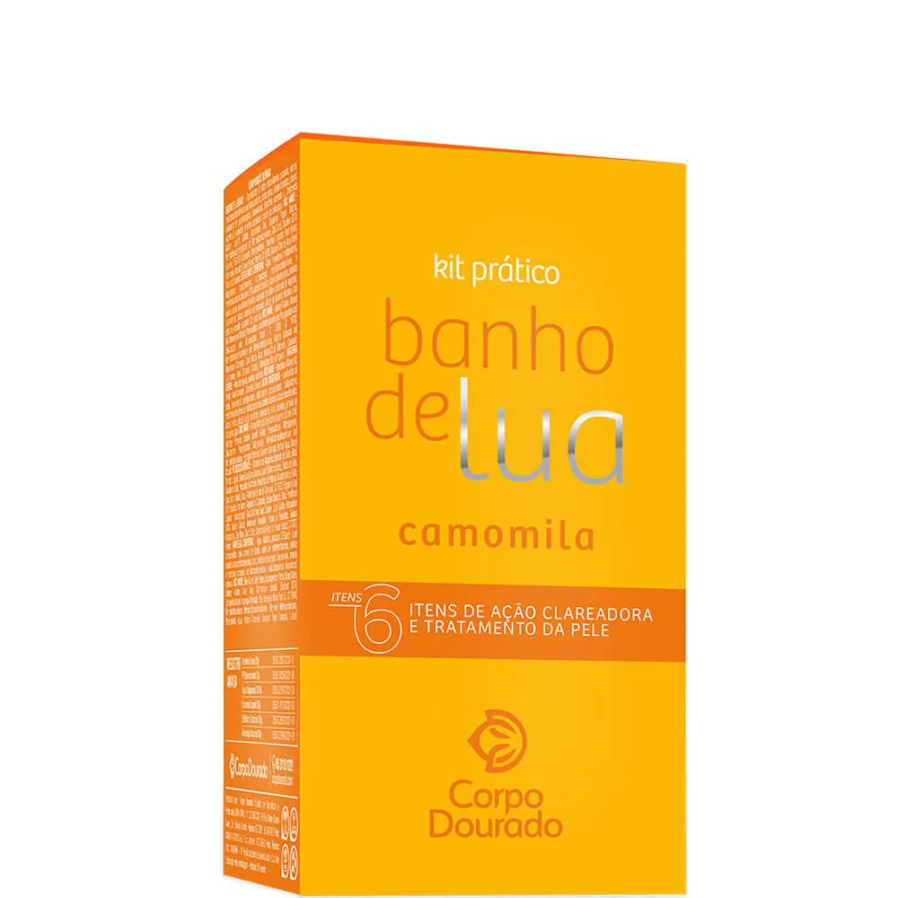 Corpo Dourado Banho de Lua - Kit Prático Pelos Dourados Camomila (6 Itens)
