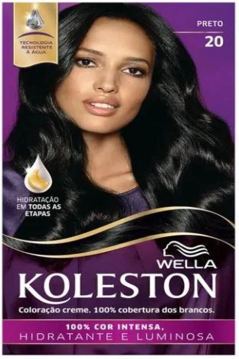 Tinta de Cabelo Koleston Preto 20
