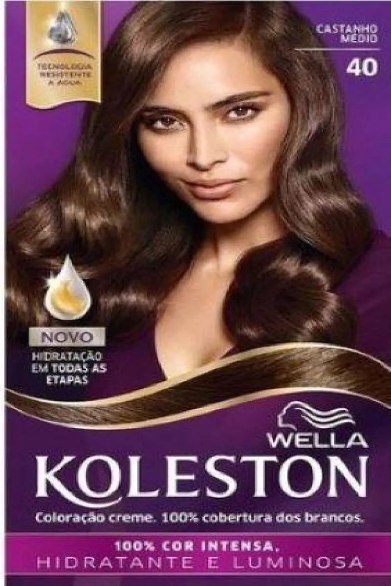 Tinta de Cabelo Koleston Castanho Médio 120