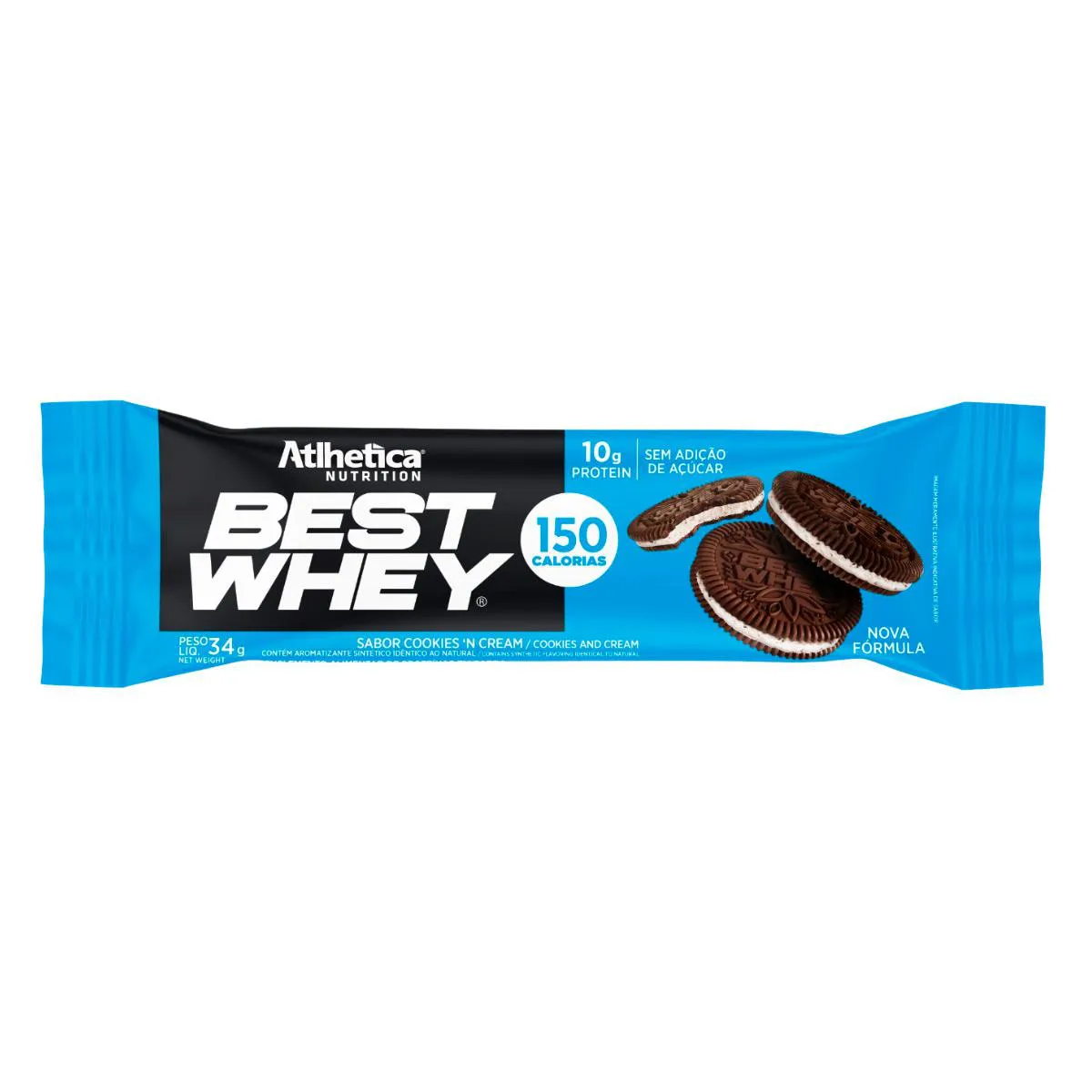 Barra de Proteína Best Whey Atlhetica Nutrition Cookies'n Cream 32g